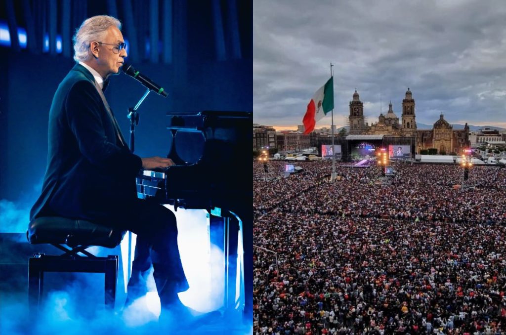Andrea Bocelli Zócalo CDMX concierto gratis 18 de abril