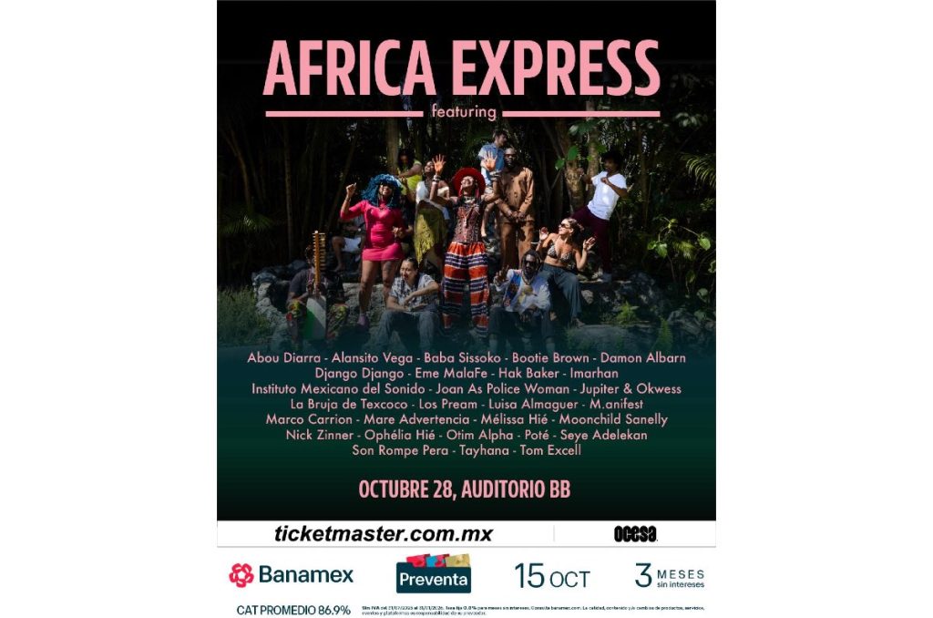 Damon Albarn Africa Express concierto CDMX Auditorio BB boletos