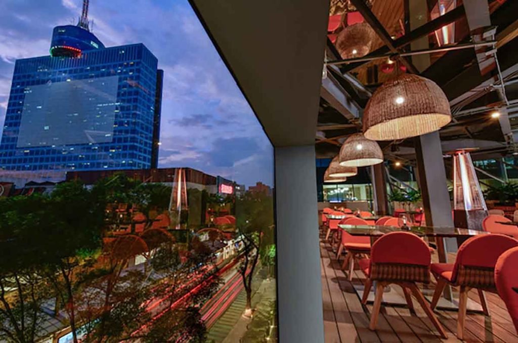 SkyBar 7.24 Hyatt Insurgentes: cocteles y terraza en Del Valle-Nápoles