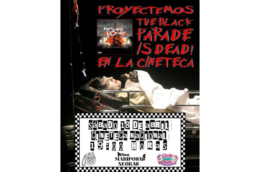 My Chemical Romance México Cineteca Nacional proyección gratis concierto The Black Parade Is Dead CDMX