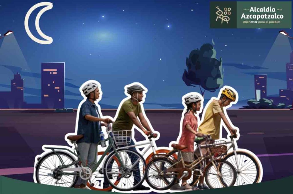 Rodada y picnic nocturno en Parque Tezozómoc: baile en el lago