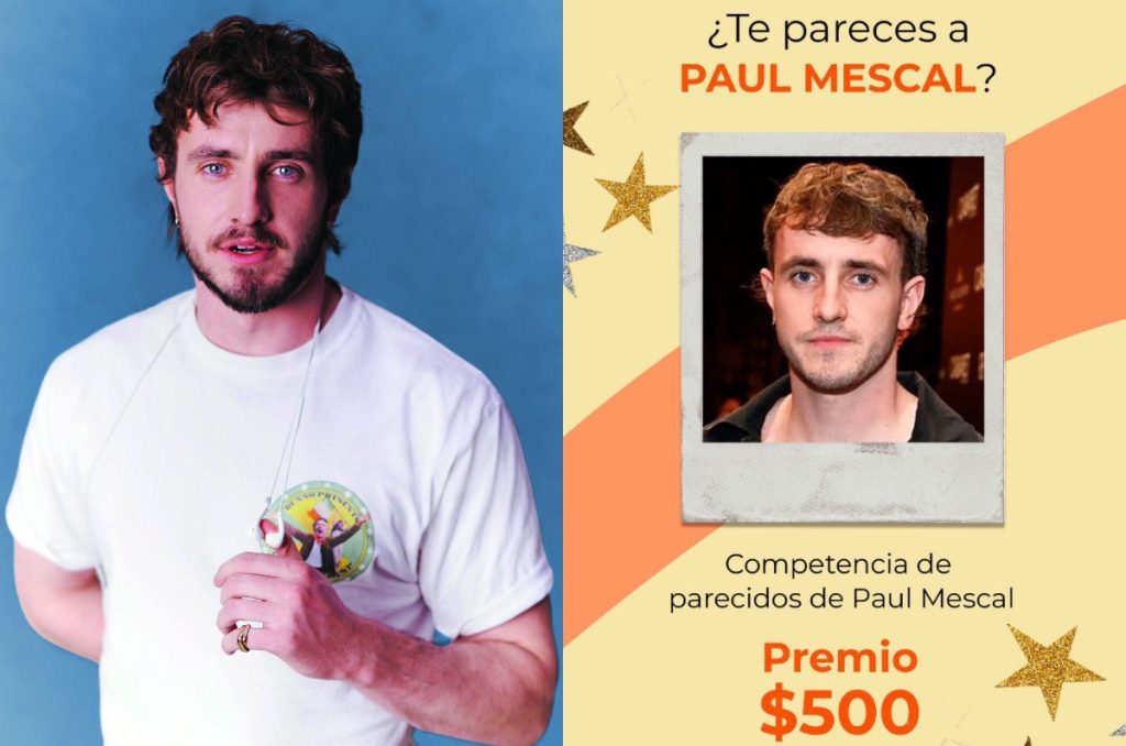 ¡Bandidos! Habrá concurso de dobles de Paul Mescal en CDMX