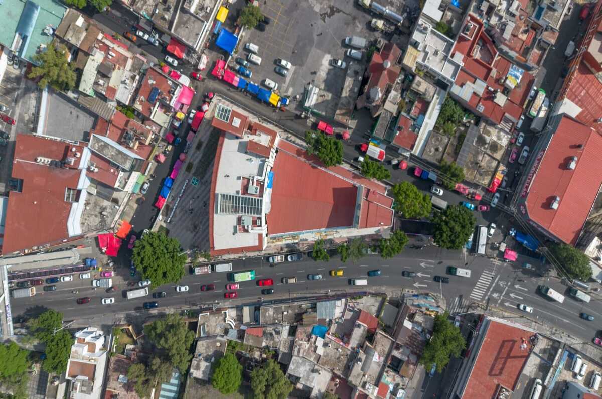 Vista aérea de la nueva Utopía